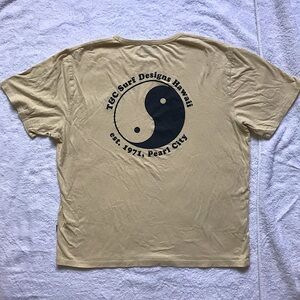 Vintage T&C Surf Designs yin Yang organic cotton and hemp T-shirt